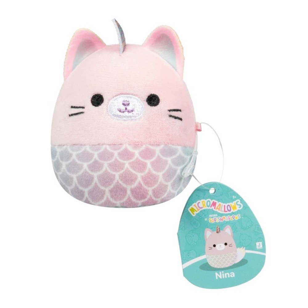 NINA Squishmallows Caticorn-Mermaid Micromallows 2.5" NWT Plush- S1